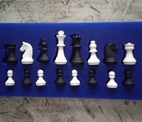 Набор шахматных фигур "Е2-Е4", силиконовая форма (молд) (ОРМ-272)