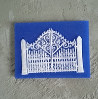 Ажурные ворота  , силиконовая форма (молд) (Р002)