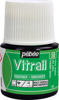 "PEBEO"Краска для стекла и металла Vitrail лаковая прозрачная 45мл,ярко-зеленый, 050-058