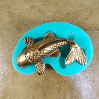 Золотая рыбка, силиконовая форма (молд) 